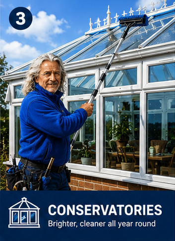 Conservatories and Glass Roof Cleaning