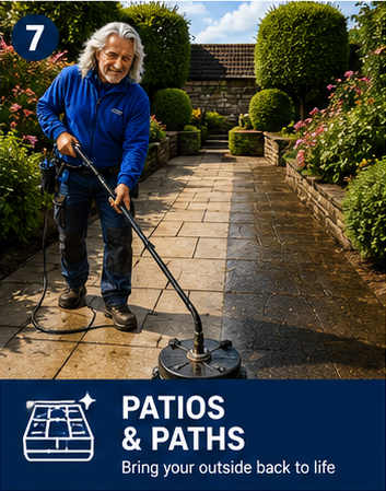 Patios & Paths Cleaning